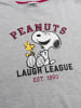 Snoopy The Peanuts Snoopy Nachthemd Schlafshirt Pyjama Langarm Oberteil in grau