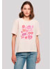 F4NT4STIC Ladies Everyday Tee Retro Valentinstag Herz Rainbow Fruits in pink
