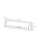 Feldmann-Wohnen Schreibtisch, Regal Trend graphit / Andersen Kiefer 140 / 60 / 75cm