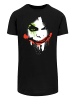 F4NT4STIC Long Cut T-Shirt DC Comics Batman Arkham City Joker Face in schwarz