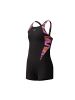 Speedo Hyperboom / Legsuit mit langem Bein in Schwarz