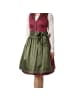 tectake Midi-Dirndl Sarah in rot/grün