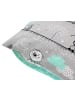 TupTam Kinder Kissenbezug Dekorativ Gemustert in grau/türkis
