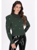 faina Damen Pullover in Dunkelgrün