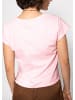 SASSYCLASSY Kurzarm Sweatshirt mit Rückendetail in Rosa