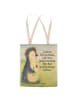 Mr. & Mrs. Panda Stofftasche Pinguin Blumen Design mit Spruch in Weiß
