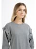 DreiMaster Vintage Damen Sweatpullover in Grau Melange