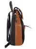 Cluty City-Rucksack echt Leder in cognac