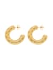 IZIA Women Hoop Earrings in Rose Gold