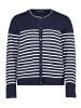 Betty Barclay Basic-Strickjacke mit Streifen in Patch Dark Blue/Cream