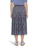 Betty Barclay Plisseerock mit Gummizug in Blau/Braun