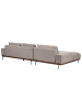 Beliani Ecksofa MARIFERD in Braun/Schwarz - (W) 316 x (H) 79 x (L) 146 cm