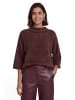 Zero  Sweatshirt mit 3/4 Arm in Black/Brown