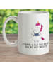 Mr. & Mrs. Panda Kindertasse Einhorn Fotograf mit Spruch in Weiß