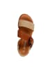 Divine Factory Alenoa Ledersandalen Beige
