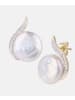 Diamant L'éternel Ohrringe aus 375 Gelbgold mit 0.01 Karat Diamant mit Perle