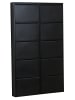 ebuy24 Schuhschrank Pisa Schwarz 101 x 16 cm