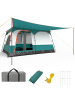 COSTWAY Zelt für 6-8 Personen 3,8 x 2,6 x 1,9 m in Grün