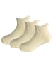Yalion 3er-Set Yalion Baby Kurzsocken mit Stern-Stoppern weich & rutschfest,beige