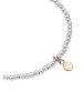Elli Armband 925 Rosegold Herz, Bi Color_Tri Color in Silber