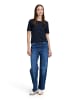BETTY & CO Basic Shirt mit Rundhalsausschnitt in Dunkelblau