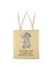 Mr. & Mrs. Panda Schultertasche Elefant Biene mit Spruch in Gelb Pastell
