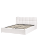 Beliani Doppelbett BASTON in Weiß - (W) 192 x (H) 94 x (L) 227 cm