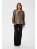 Kaffe Langarm-Bluse KArizz Regular fit in Morel