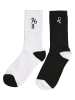Mister Tee Basic Socks in black/white leo