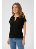 Kaffe Kurzarm-Bluse KAtio Regular fit in Black Deep