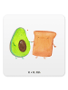 Mr. & Mrs. Panda Bierdeckel Avocado Toast ohne Spruch in Weiß