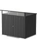VCM  Metall Gerätehaus 249x231 Gartenhaus Flügeltür in Anthrazit
