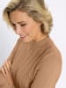 Sieh an! Stehkragen-Pullover in camel