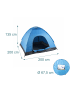 relaxdays Popup Strandzelt in Blau - (B)200 x (H)135 x (T)200 cm
