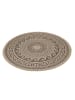 Teppich Boss In- & Outdoor Teppich Comilla 887, rund - Schwarz