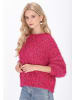 IZIA Women Sweater in fuchsia multicolor