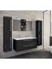 ebuy24 Badmöbelset BudasiS Schwarz 111 x 47 cm
