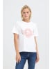 PULZ Jeans Kurzarm-Bluse PZBETHANY Regular fit in Bright White