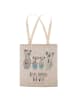Mr. & Mrs. Panda Tote Bag Koala Familie zwei mit Spruch in Grau Pastell
