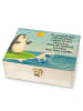 Mr. & Mrs. Panda Tee Organizer Pinguin Surfer Design mit Spruch in Weiß