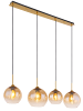 Globo lighting Hängeleuchte "JAMESSA" in gold