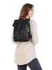 Samantha Look Rucksack echt Leder in schwarz
