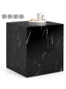 tectake Beistelltisch Inkl. Bodenschoner, Belastbarkeit 45 kg, 45 x 45 x 50 cm
