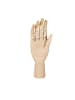 relaxdays Holzhand rechte Hand in Natur - (B)8 x (H)25 x (T)5 cm