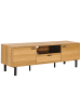 Beliani TV-Schrank CLAREMONT in Braun/Schwarz - (W) 160 x (H) 51 x (L) 40 cm
