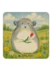Mr. & Mrs. Panda Souvenir Chinchilla Blume Design ohne Spruch in Weiß