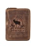 Greenburry Huntsman Geldbörse RFID Schutz Leder 10 cm brown 1