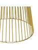 Beliani Beistelltisch CHEYNES in Weiß/Gold - (W) 42 x (H) 48 x (L) 42 cm