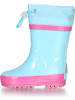 Playshoes Kinder Gummistiefel "Gummistiefel Basic gefüttert" in Türkis
