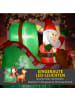 Outsunny Aufblasbar Weihnachtsdeko-210L x 80B x 140H cm-Mehrfarbig